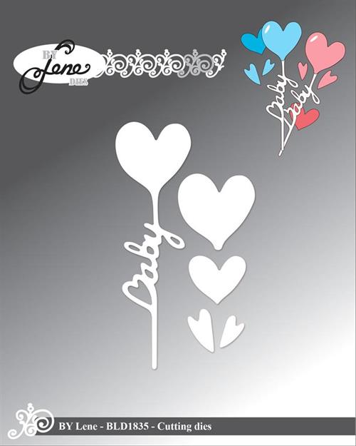 By Lene dies Baby balloon Største 2,5x8,3cm